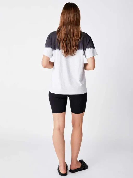 Ena Pelly - Minimal Logo Dip Dye Tee (White Marle)