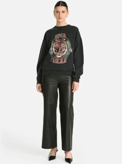 Ena Pelly - No More Fear Relaxed Sweater (Vintage Black)