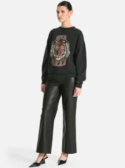 Ena Pelly - No More Fear Relaxed Sweater (Vintage Black)