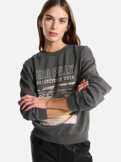 Ena Pelly - PALMS LANDSCAPE RELAXED SWEATER