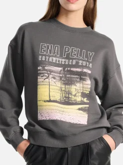 Ena Pelly - PALMS LANDSCAPE RELAXED SWEATER