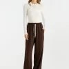 Ena Pelly - PARKER TRACK PANT (CHOCOLATE)