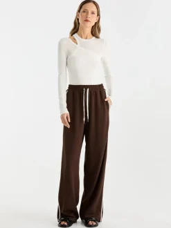Ena Pelly - PARKER TRACK PANT (CHOCOLATE)