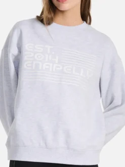 Ena Pelly - Quinn Pelly Relaxed Sweater (White Marle)