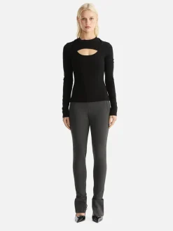 Ena Pelly - REMI RIBBED TOP (BLACK)