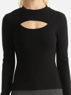 Ena Pelly - REMI RIBBED TOP (BLACK)