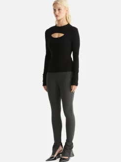 Ena Pelly - REMI RIBBED TOP (BLACK)