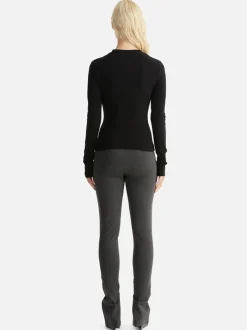 Ena Pelly - REMI RIBBED TOP (BLACK)