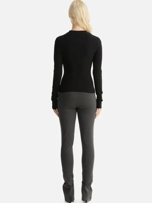 Ena Pelly - REMI RIBBED TOP (BLACK)