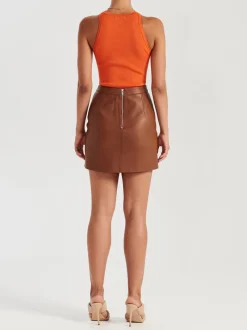 Ena Pelly - Riri Crepe Bodysuit (Firecracker) FINAL SALE