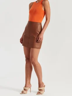 Ena Pelly - Riri Crepe Bodysuit (Firecracker) FINAL SALE