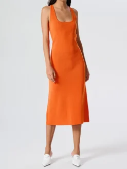 Ena Pelly - Riri Crepe Sleeveless Dress (Firecracker)