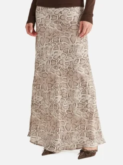 Women Ena Pelly - SADIE MAXI SKIRT (SNAKE SKIN)