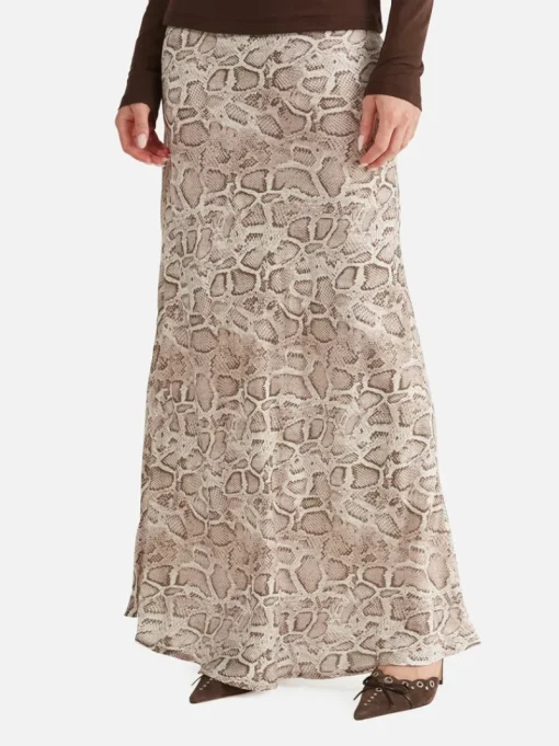 Women Ena Pelly - SADIE MAXI SKIRT (SNAKE SKIN)