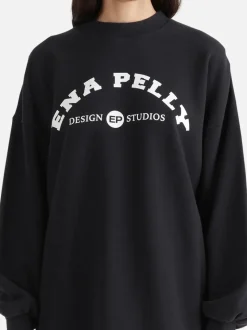 Ena Pelly - Studios Sweater Dress (Washed Black)