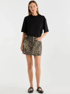 Ena Pelly - SURI MINI SKIRT (LEOPARD PRINT)