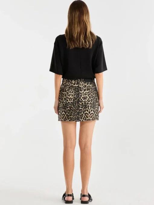 Ena Pelly - SURI MINI SKIRT (LEOPARD PRINT)
