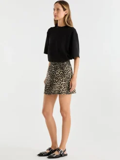 Ena Pelly - SURI MINI SKIRT (LEOPARD PRINT)