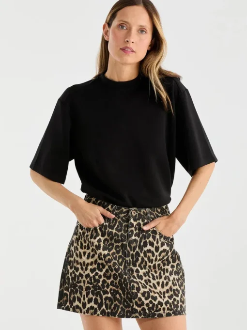 Ena Pelly - SURI MINI SKIRT (LEOPARD PRINT)