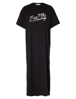 Ena Pelly - Thriller Tee Dress (Washed Black)