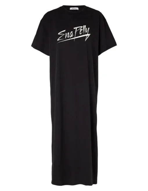 Ena Pelly - Thriller Tee Dress (Washed Black)