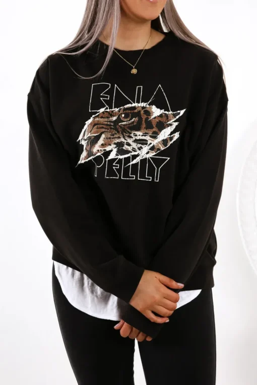 Ena Pelly - Tigers Eye Sweatshirt (Washed Black)