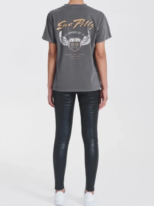 Ena Pelly - Winged Shield Tee (Charcoal)