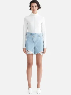 Ena Pelly - WINNIE CROSS-OVER BERMUDA SHORT (Summer Blue)