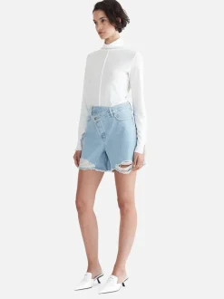 Ena Pelly - WINNIE CROSS-OVER BERMUDA SHORT (Summer Blue)