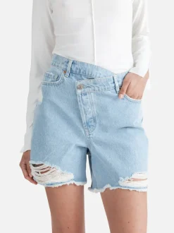 Ena Pelly - WINNIE CROSS-OVER BERMUDA SHORT (Summer Blue)
