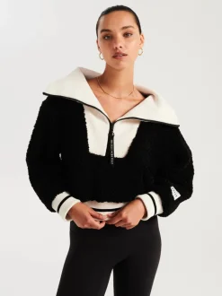 Ena Pelly - Winnie Faux Fur Jacket (Black / Bone)