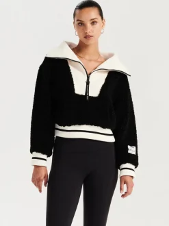 Ena Pelly - Winnie Faux Fur Jacket (Black / Bone)