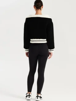 Ena Pelly - Winnie Faux Fur Jacket (Black / Bone)