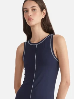 Ena Pelly - WINONA BODYCON DRESS (NAVY BABY/WHITE)