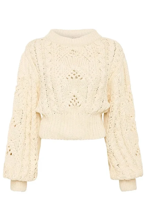 Faithfull The Brand - ALANNA KNIT JUMPER (OFF WHITE) FINAL SALE