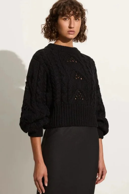 Faithfull The Brand - ALANNA KNIT JUMPER (BLACK)