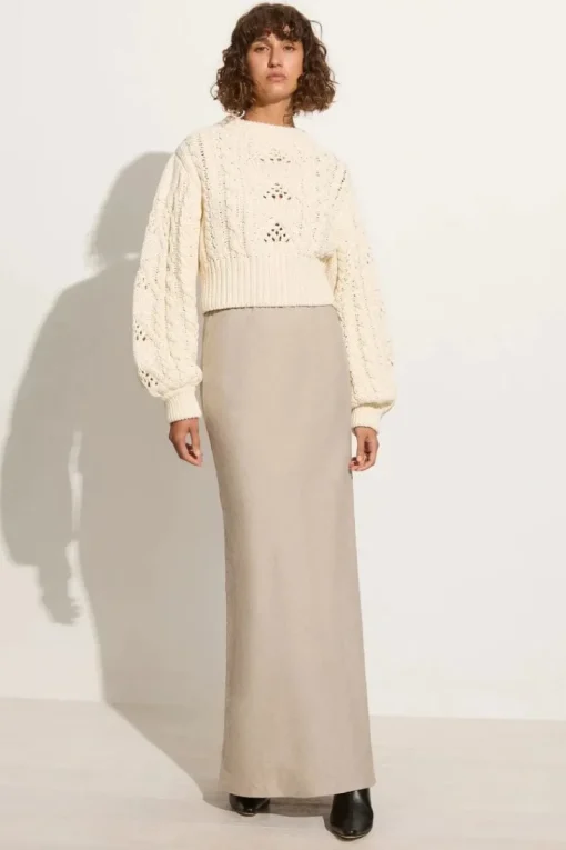 Faithfull The Brand - ALANNA KNIT JUMPER (OFF WHITE) FINAL SALE