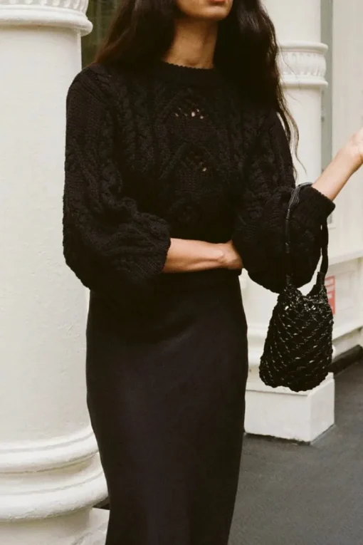 Faithfull The Brand - ALANNA KNIT JUMPER (BLACK)