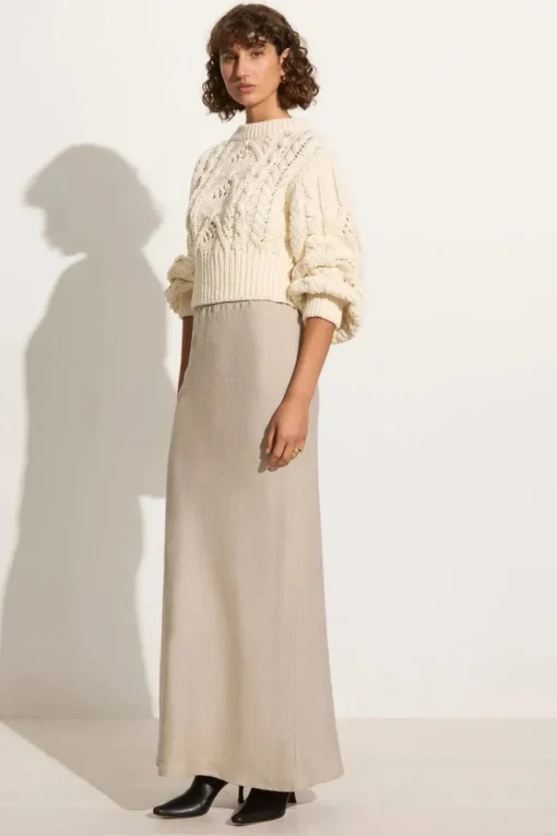 Faithfull The Brand - ALANNA KNIT JUMPER (OFF WHITE) FINAL SALE