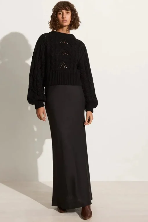 Faithfull The Brand - ALANNA KNIT JUMPER (BLACK)