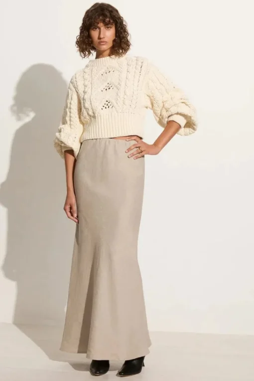 Faithfull The Brand - ALANNA KNIT JUMPER (OFF WHITE) FINAL SALE