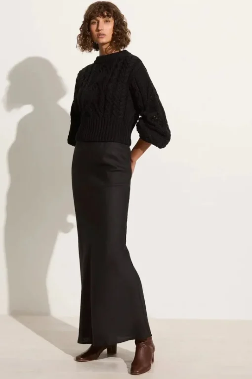 Faithfull The Brand - ALANNA KNIT JUMPER (BLACK)