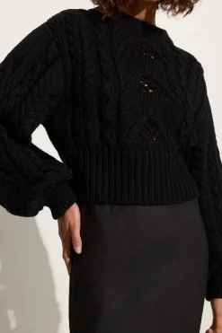 Faithfull The Brand - ALANNA KNIT JUMPER (BLACK)