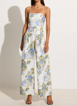 Women Faithfull The Brand - ALEGRIAS JUMPSUIT (ESCALA FLORAL - IVORY)