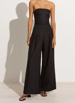 Women Faithfull The Brand - ALEGRIAS JUMPSUIT (BLACK) FINAL SALE