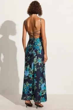 Faithfull The Brand - GARCIA MAXI DRESS (ESCALA FLORAL NAVY)