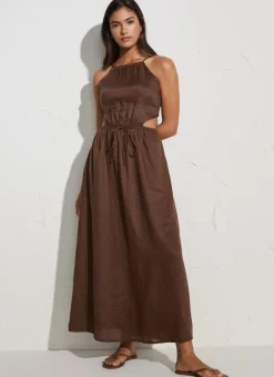 Faithfull The Brand - La Piedra Maxi Dress (Plain Chocolate)
