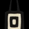 Women Faithfull The Brand - OSTIA CROCHET BAG (BLACK/OFF WHITE)