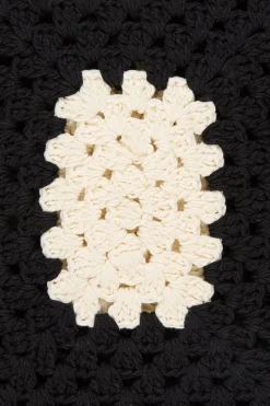 Women Faithfull The Brand - OSTIA CROCHET BAG (BLACK/OFF WHITE)