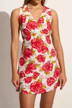 Faithfull The Brand - PENNE MINI DRESS (ISADORA FLORAL RED)
